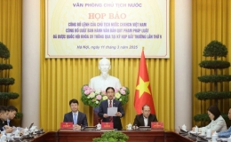 C&ocirc;ng bố Lệnh của Chủ tịch nước về Luật Ban h&agrave;nh văn bản quy phạm ph&aacute;p luật