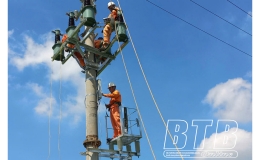 Điện lực Vũ Thư: Tăng cường sửa chữa, n&acirc;ng cấp lưới điện phục vụ m&ugrave;a h&egrave; 2025