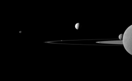 Ph&aacute;t hiện 128 mặt trăng mới quay quanh sao Thổ