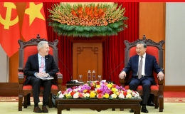 Tổng B&iacute; thư T&ocirc; L&acirc;m tiếp Đo&agrave;n doanh nghiệp Hội đồng Kinh doanh Hoa Kỳ-ASEAN