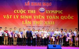 Khai mạc Olympic Vật l&yacute; sinh vi&ecirc;n to&agrave;n quốc năm 2019