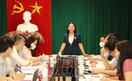 Đo&agrave;n kiểm tra số 377 của Ban Thường vụ Tỉnh ủy l&agrave;m việc với Đảng ủy Sở Lao động -Thương binh v&agrave; X&atilde; hội