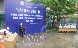 C&ocirc;ng ty Điện lực Th&aacute;i B&igrave;nh: Diễn tập ph&ograve;ng, chống thi&ecirc;n tai, t&igrave;m kiếm cứu nạn
