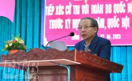 Đại biểu Quốc hội tỉnh tiếp x&uacute;c cử tri tại huyện Đ&ocirc;ng Hưng v&agrave; Th&aacute;i Thụy