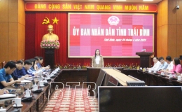 Nghe b&aacute;o c&aacute;o kết quả chương tr&igrave;nh h&agrave;nh động thực hiện Nghị quyết Đại hội đại biểu Đảng bộ tỉnh lần thứ XX thuộc lĩnh vực y tế