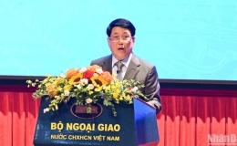 Chủ tịch nước Lương Cường: Vai tr&ograve; kiến tạo h&ograve;a b&igrave;nh của ngoại giao Việt Nam mang t&iacute;nh d&acirc;n tộc v&agrave; t&iacute;nh thời đại s&acirc;u sắc