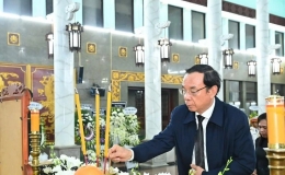 Lễ viếng phu nh&acirc;n cố Thủ tướng V&otilde; Văn Kiệt tại Th&agrave;nh phố Hồ Ch&iacute; Minh