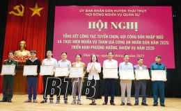 Th&aacute;i Thụy: Khen thưởng 29 tập thể, c&aacute; nh&acirc;n trong c&ocirc;ng t&aacute;c tuyển chọn, gọi c&ocirc;ng d&acirc;n nhập ngũ năm 2025