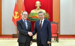 Tổng B&iacute; thư T&ocirc; L&acirc;m tiếp Đại sứ Li&ecirc;n bang Nga tại Việt Nam