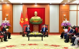 Tổng B&iacute; thư T&ocirc; L&acirc;m tiếp Gi&aacute;m đốc điều h&agrave;nh Tập đo&agrave;n Rosen Partners