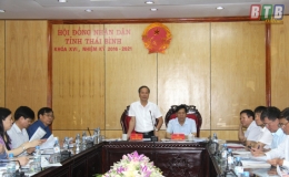 Thường trực HĐND tỉnh nghe v&agrave; cho &yacute; kiến v&agrave;o một số nội dung