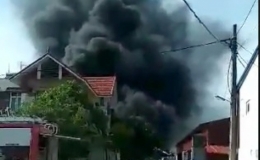 Kịp thời dập tắt đ&aacute;m ch&aacute;y kho sơn tại huyện Kiến Xương