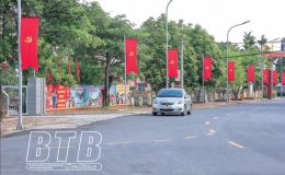 Rực rỡ cờ hoa ch&agrave;o mừng bầu cử