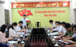 Kiểm tra c&ocirc;ng t&aacute;c quản l&yacute; nh&agrave; nước về an to&agrave;n thực phẩm tại huyện Hưng H&agrave;