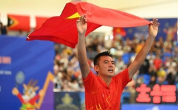 L&yacute; Ho&agrave;ng Nam bảo vệ th&agrave;nh c&ocirc;ng HCV SEA Games