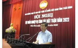 Tập huấn nghiệp vụ c&ocirc;ng t&aacute;c mặt trận