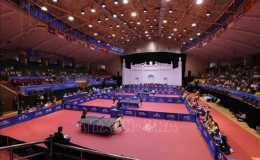 Tay vợt Nguyễn Thị Nga gi&agrave;nh chiến thắng đầu ti&ecirc;n ở nội dung đơn nữ m&ocirc;n B&oacute;ng b&agrave;n