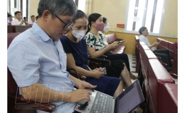 Vũ Thư: Tập huấn bổ sung kỹ năng sử dụng phần mềm Sổ tay đảng vi&ecirc;n điện tử
