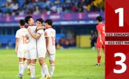  ĐT U22 Singapore 1-3 ĐT Việt Nam