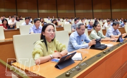 Quốc hội thảo luận về việc huy động, quản l&yacute; v&agrave; sử dụng c&aacute;c nguồn lực phục vụ c&ocirc;ng t&aacute;c ph&ograve;ng, chống dịch Covid-19; việc thực hiện ch&iacute;nh s&aacute;ch, ph&aacute;p luật về y tế cơ sở, y tế dự ph&ograve;ng