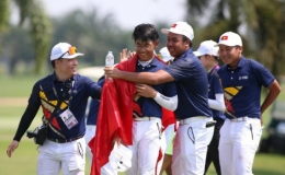Việt Nam lần đầu đoạt HC v&agrave;ng golf SEA Games