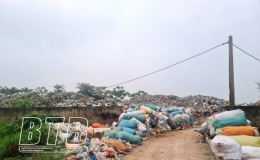 Vũ Tiến: &Ocirc; nhiễm m&ocirc;i trường từ khu xử l&yacute; r&aacute;c thải sinh hoạt