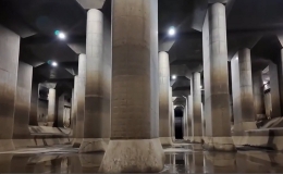 B&ecirc;n trong 'th&agrave;nh phố ngầm' gi&uacute;p xử l&yacute; nước lũ ở Tokyo