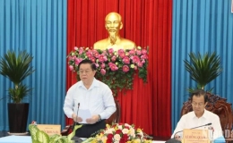 Đồng ch&iacute; Nguyễn Trọng Nghĩa l&agrave;m việc tại An Giang