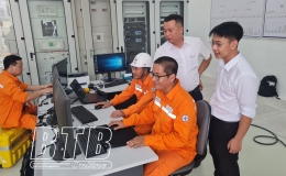 Đ&oacute;ng điện trạm biến &aacute;p 110kV Tr&agrave; Linh