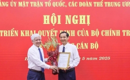 Đồng ch&iacute; Nguyễn Th&aacute;i Học giữ chức Ph&oacute; B&iacute; thư Đảng ủy Mặt trận Tổ quốc, c&aacute;c đo&agrave;n thể Trung ương