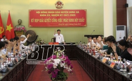 HĐND huyện Hưng H&agrave;: Tổ chức kỳ họp giải quyết c&ocirc;ng việc ph&aacute;t sinh đột xuất