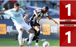 Kết quả b&agrave;n thắng Lazio vs Juventus: 1-1 (V&ograve;ng 36 Serie A 2024/25)