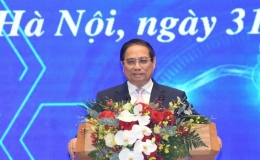 Thủ tướng Phạm Minh Ch&iacute;nh dự Lễ khai trương Cổng Ph&aacute;p luật quốc gia