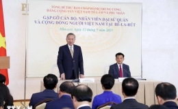 Tổng B&iacute; thư T&ocirc; L&acirc;m vui mừng trước sự đ&ugrave;m bọc của cộng đồng người Việt Nam tại Belarus