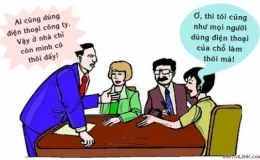 Tiền tăng v&igrave; th&oacute;i quen d&ugrave;ng điện thoại cơ quan