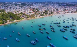 Mũi N&eacute; đẹp hoang sơ dưới g&oacute;c m&aacute;y từ tr&ecirc;n cao