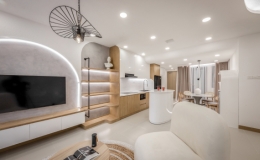 Căn hộ đẹp với những đường cong mềm mại