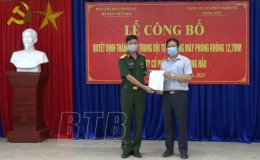 C&ocirc;ng bố quyết định th&agrave;nh lập Trung đội tự vệ s&uacute;ng m&aacute;y ph&ograve;ng kh&ocirc;ng