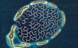 Dự &aacute;n th&agrave;nh phố nổi h&igrave;nh chuỗi lục gi&aacute;c