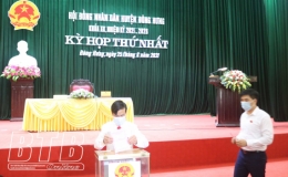 Kỳ họp thứ nhất HĐND huyện Đ&ocirc;ng Hưng kh&oacute;a XX, nhiệm kỳ 2021 - 2026