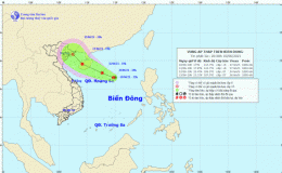 Tin về v&ugrave;ng &aacute;p thấp tr&ecirc;n biển Đ&ocirc;ng