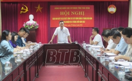 Đảng ủy Khối c&aacute;c cơ quan tỉnh: Giao ban c&ocirc;ng t&aacute;c x&acirc;y dựng Đảng qu&yacute; II   