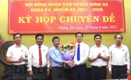 HĐND huyện Hưng H&agrave;: Bầu bổ sung chức danh Ph&oacute; Chủ tịch UBND huyện