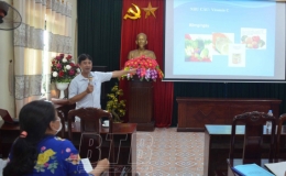 Quỳnh Phụ: Tập huấn kiến thức chăm s&oacute;c dinh dưỡng cho cộng t&aacute;c vi&ecirc;n y tế th&ocirc;n