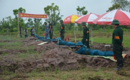 Quỳnh Phụ: Tổ chức hội thao trung đội d&acirc;n qu&acirc;n cơ động