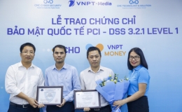 VNPT Money nhận chứng chỉ bảo mật PCI - DSS
