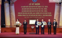 H&agrave; Tĩnh đ&oacute;n nhận di sản tư liệu thế giới &ldquo;Văn bản H&aacute;n N&ocirc;m l&agrave;ng Trường Lưu&rdquo;