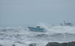 Tin thời tiết nguy hiểm tr&ecirc;n v&ugrave;ng biển tỉnh Th&aacute;i B&igrave;nh