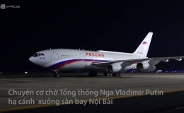 Chuy&ecirc;n cơ chở tổng thống Putin đến H&agrave; Nội