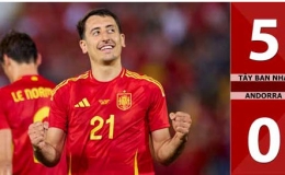 Kết quả b&agrave;n thắng T&acirc;y Ban Nha vs Andorra: 5-0 (Giao hữu Quốc tế 2024)